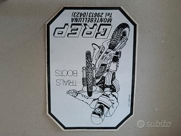 adesivo vintage anni 70 80 motocross grep 