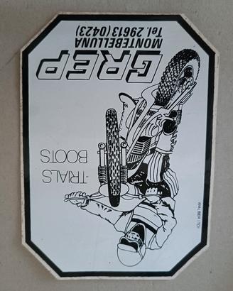 adesivo vintage anni 70 80 motocross grep 