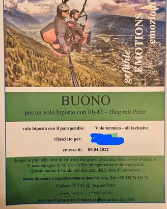 volo parapendio 