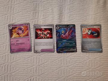 Carte Doppie Pokémon Set Scarlatto e Violetto