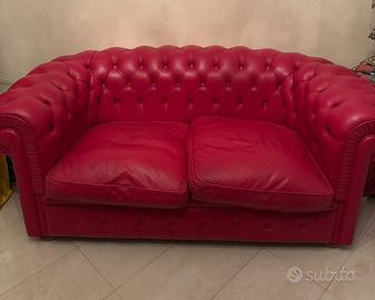 Divano mod   Chesterfield rosso