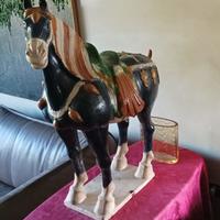 Scultura Cavallo Stile Tang