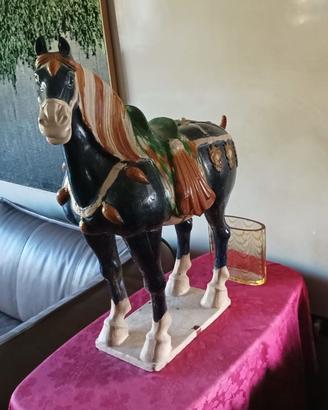Scultura Cavallo Stile Tang