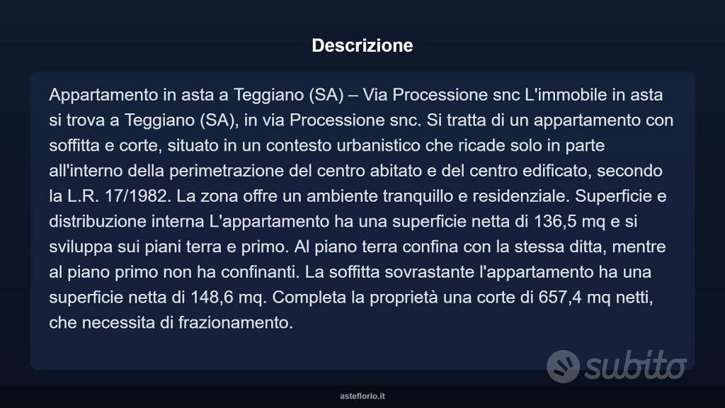 Appartamento – Teggiano, San Marco - Vista 4