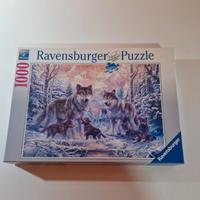 Puzzle Ravensburger 1000 Pezzi-Famiglia di Lupi ne