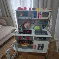 cucina giocattolo bimbi legno con tanti accessori 