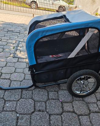 carrello da traino bicicletta per cane