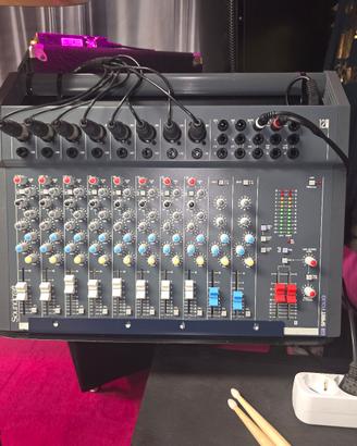 Mixer souncraft spirit folio+ microfoni+ cavi
