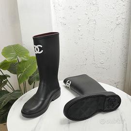 Stivali chanel other in gomma donna