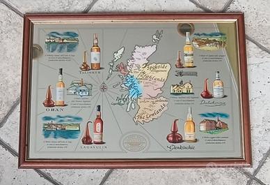 whisky classic malt quadro specchio pubblicità
