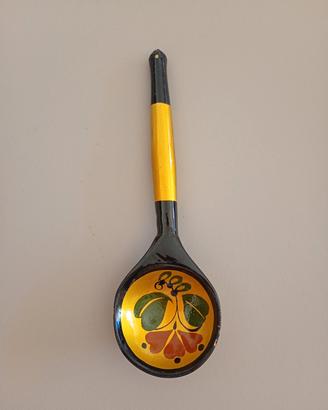 cucchiaio russo vintage dipinto a mano 