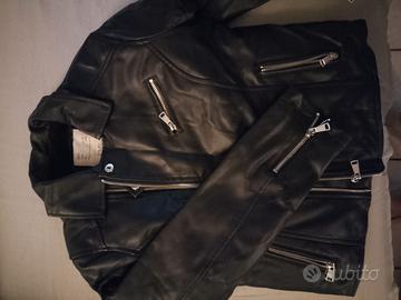 Giubbino ecopelle tg. 12 anni