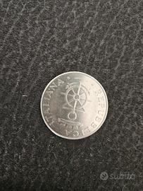 100 lire centenario accademia navale di Livorno 