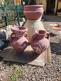 vasi da giardino in terracotta 