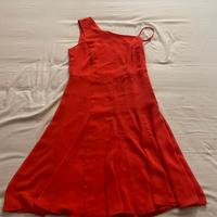 Abito corto alle ginocchia rosso