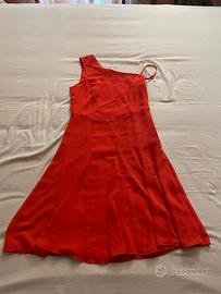 Abito corto alle ginocchia rosso