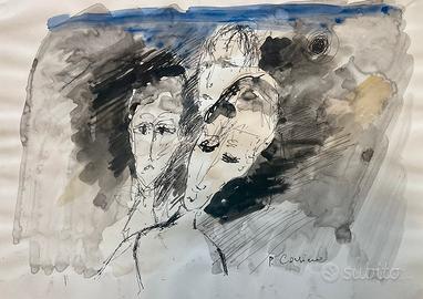 Quadro dipinto acquerello