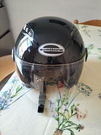 Casco bambino nero con visiera