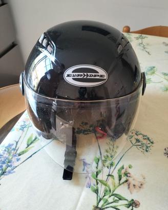 Casco bambino nero con visiera