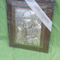 Padre Pio in argento
