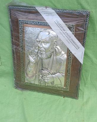 Padre Pio in argento