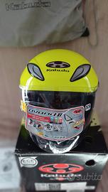 Casco Kabuto jet - tg. XS - giallo fluo - Perfetto