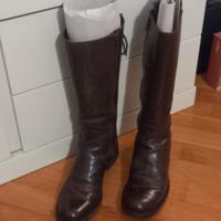 Stivali vera pelle marroni