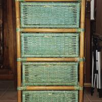 cassettiera in vimini