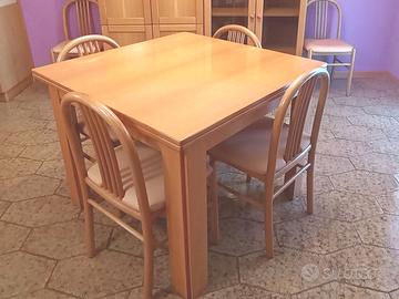 TAVOLO  DA PRANZO +SEDIE