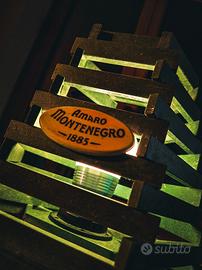 Lampada artigianale con bottiglia montenegro