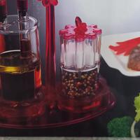 Oliera Set 2 Pezzi Olio e Aceto, Sale e Pepe  Kit
