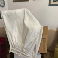 COPPIA DI TENDE CON FASCIA JACQUARD + BASTONI