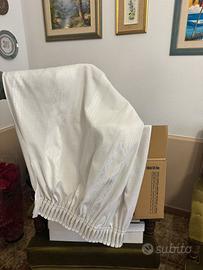 COPPIA DI TENDE CON FASCIA JACQUARD + BASTONI