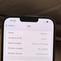 Iphone 13 pro max 128 gb funzionante