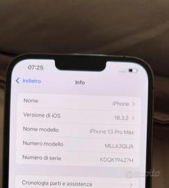 Iphone 13 pro max 128 gb funzionante