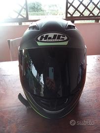 casco integrale con visiera nera 
