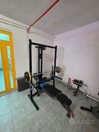 Powertec Workbench Half Rack + Lat Tower Option 