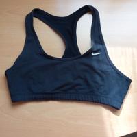 Top sportivo nero da donna Nike, double face