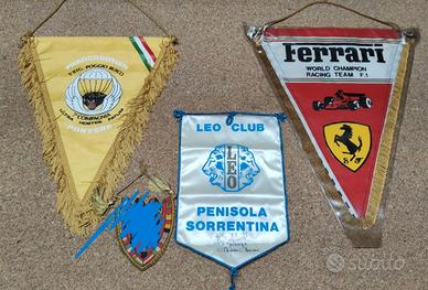 Gagliardetto Ferrari, Milan, Napoli, Parà vintage