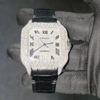 orologio cartier santos moissanite VVS
