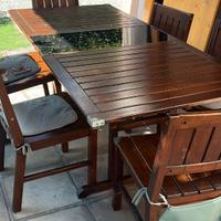 Tavolo giardino con 6 sedue