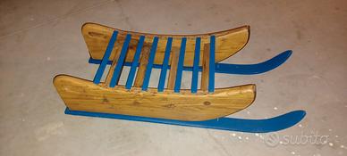 Slittino in legno da arredamento 