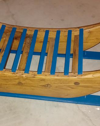 Slittino in legno da arredamento 