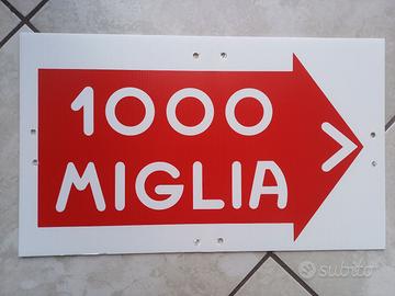 Cartello 1000 Miglia collezionismo auto