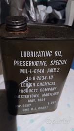 LATTINA UN QUARTO DI GALLONE ESERCITO USA 1954