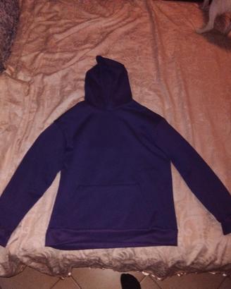 Felpa unisex viola taglia S