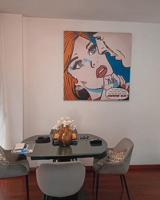 Quadro Pop Art 120 x 120 Roy Lichetestein