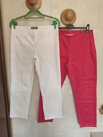 Lotto pantaloni rosa e bianchi Conbipel