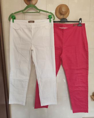 Lotto pantaloni rosa e bianchi Conbipel