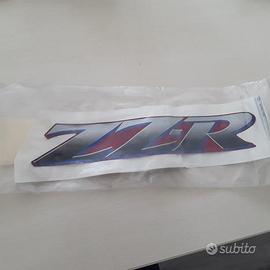 Adesivo emblema kawasaki zzr 600 90/92 rossa